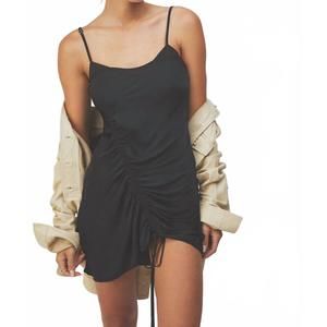 chinese dress ladies Ivory Lace-Trimmed Flowy Mini Dress